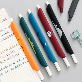  Тип пресса Гелевая ручка Творческий 0,5 мм Цветные чернила Канцелярские принадлежности Письменный инструмент с линейкой Быстросохнущая нейтральная ручка Школьные канцелярские принадлежности