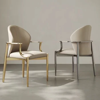  Офисные скандинавские обеденные стулья Дизайн Роскошный кожаный салон Гостиная Обеденные стулья Современный отель Accent Muebles Наборы садовой мебели