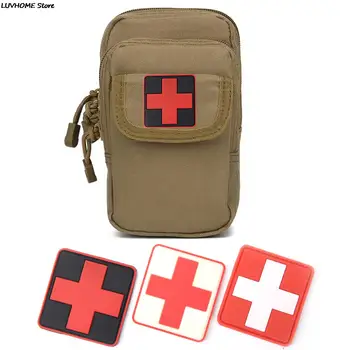 3D ПВХ резина Красный Крест Флаг Швейцарии Швейцарский крест Нашивка Медик Парамедик Тактический армейский боевой дух Значок