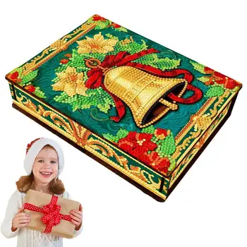 5D Рождественская картина Художественная коробка Набор для изготовления 5D Gem Art Painting Kit для рождественских украшений, праздничных украшений и искусства горного хрусталя.