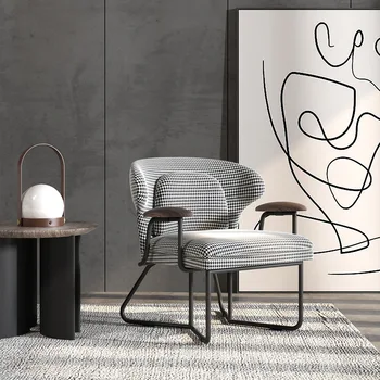 Простой стул для отдыха в гостиной Скандинавский одноместный диван современный роскошный стул из кованого железа тигр дизайнерский диван