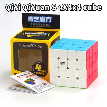 [Funcube]QiYi QiYuan S 4X4 Волшебный скоростной куб 4x4x4 Головоломка QiYuan S2 Racing Cubo Magico Профессиональная головоломка Fidget Toys Qiyuan W