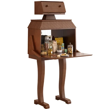 Роботизированный винный шкаф из массива дерева, простой и современный буфет, шкаф специальной формы