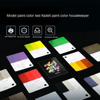 1Set Color Test Card Цветовая диаграмма Калибровочная таблица Цветовые образцы Инструмент для создания модели для модели DIY Craft Coloring Tools