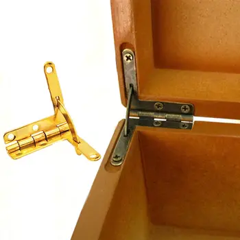 10 шт. 90 градусов 30X33 мм Шкатулка для ювелирных изделий Петли Высококачественная деревянная коробка Оборудование Сигара / коллекция Коробка Шарнир F-доставка