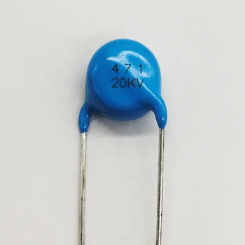 20 шт. Высокочастотный синий керамический чип-конденсатор20 кВ 471К 470 пФ Высоковольтный источник питания керамический диэлектрический конденсатор