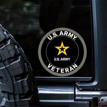  Знаки маскировки автомобиля Автомобильная наклейка rRound Наклейки для ветеранов армии США Виниловые наклейки для грузовиков, фургонов, стен, ноутбуков, ящиков для инструментов и всего