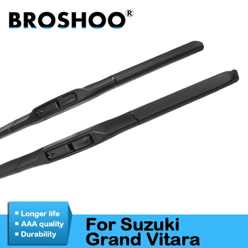 BROSHOO Автомобильные щетки стеклоочистителей из натурального каучука для Suzuki Grand Vitara модельного года с 1998 по 2015 Подходит для стандартного крюка