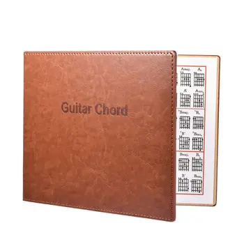 Таблица гитарных аккордов PU Leather 6 струн в мягкой обложке Гитарные аккорды Табулатура