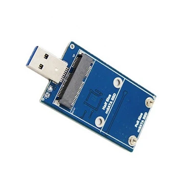 Корпус жесткого диска MSATA на USB 3.0 USB-адаптер MSATA Внешний твердотельный накопитель Поддержка твердотельного накопителя 30X30 50X30 MSATA SSD