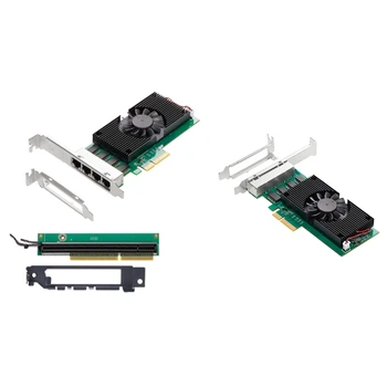 I225 Чипы 4 порта 2.5G RJ45 Сетевой адаптер Pcie X4 4 порта 100/1000M/2500Mbp Gigabit Ethernet Network LAN Card NIC