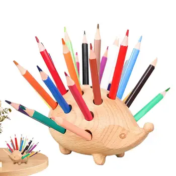  ежик держатель для карандашей креативный держатель для ручки с 24 отверстиями с карандашами ежиком в форме ручки контейнер канцелярские принадлежности кассовые украшения