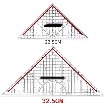 Равнобедренный треугольник 20 см Нарисованная вручную треугольная доска 30 см Профессиональная специальная линейка Транспортир Деревообработка Дизайн интерьера