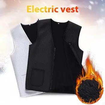 Зимняя теплая мужская куртка умный жилет с подогревом USB треккинг электрическая куртка с подогревом грелка для тела грелка для охоты жилет с подогревом куртка
