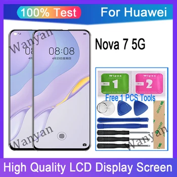 6,53 дюйма оригинальный OLED для Huawei Nova 7 5G ЖК-дисплей Замена дигитайзера с сенсорным экраном