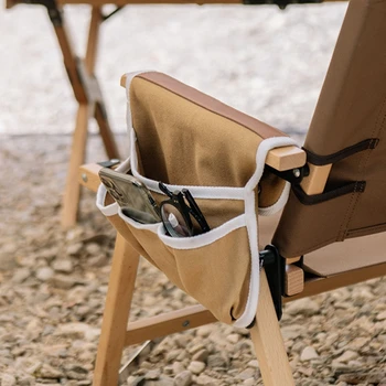  Походный стул Ручка Сумка для хранения Портативный холщовый стул Боковой карман Сумка