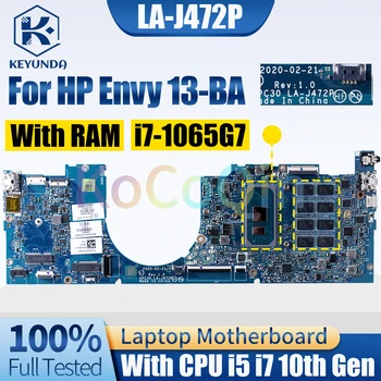 LA-J472P для материнской платы ноутбука HP Envy 13-BA i5-1035G1 i7-1065G7 с оперативной памятью L94591-601 L94589-601 Материнская плата ноутбука полностью протестирована