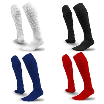1Пара Футбольные носки Противоскользящие под ногами Спортивный Американский футбол Удлиненные мягкие