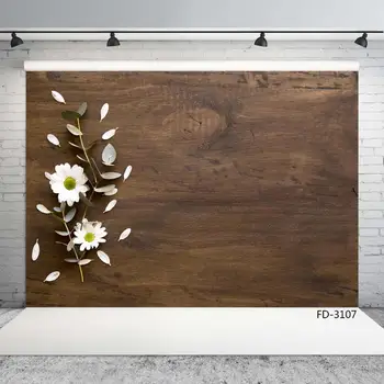  белый цветок цветочный лист коричневый деревянный доска фото фон фуд фотография фон реквизит студийная съемка для детского душа новорожденный