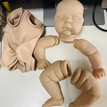 21 дюйм неокрашенные части куклы Reborn Peaches Милый ребенок 3D картина с видимыми венами Ткань Тело в комплекте