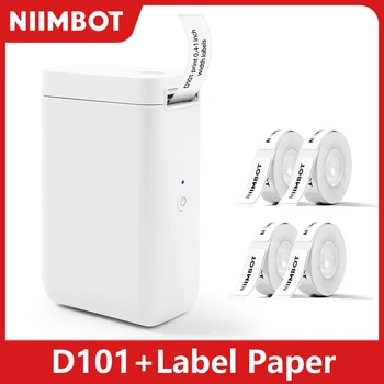 Niimbot D101 Этикеточный мини-принтер Портативный термографический УФ-принтер без чернил Самоклеящийся принтер для изготовления этикеток для наклеек