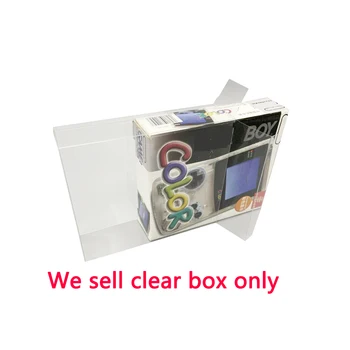 10 шт. Прозрачная прозрачная крышка ПЭТ-коробки для GBC для игровой консоли для хранения game boy цветная коллекционная коробка
