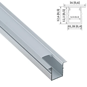 10x13 мм (5 шт.) Универсальная светодиодная лента 0,5 м для шкафа, гардероба и многого другого - украсьте свое пространство с помощью алюминиевой элегантности
