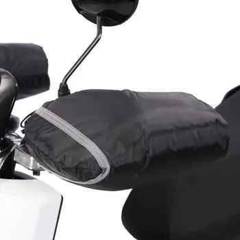 2 шт. Водонепроницаемый мотоцикл Руль Перчатки Зимний теплый чехол для рук Электромобиль Ветрозащитный для мужчин и женщин