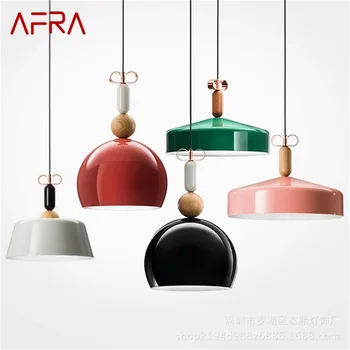 AFRA Красочный подвесной светильник Современные простые светодиодные лампы Светильники для домашней декоративной столовой