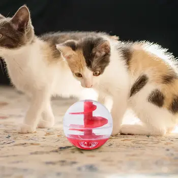 Cat Treat Ball Snack Ball Тренировочный мяч Диспенсер для еды Игрушка Жевательная игрушка Интерактивная игрушка для кошек для маленьких, средних и крупных собак