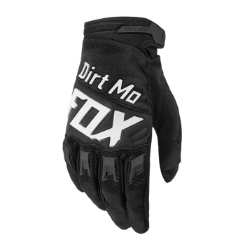 Dirt MoFox Air Mesh Велоспорт Гоночные перчатки Горный велосипед Внедорожный мотоцикл Гонки Черный Белые перчатки