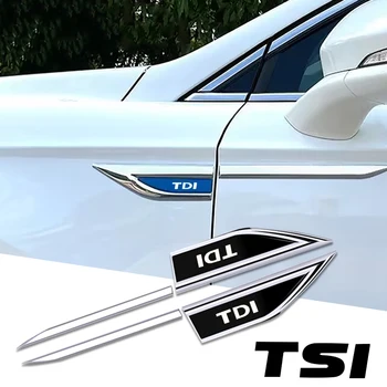 2 шт. автомобильный сплав автомобильные наклейки аксессуары для vw Volkswagen TDI TSI golf passat jetta kombi touareg tiguan polo amarok запускает