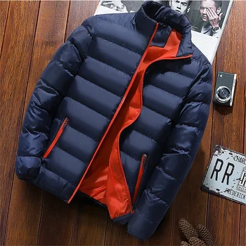 Зимние теплые толстые мужские куртки-парки повседневные мужские верхняя одежда пальто ветрозащитная хлопковая мягкая пуховая куртка
