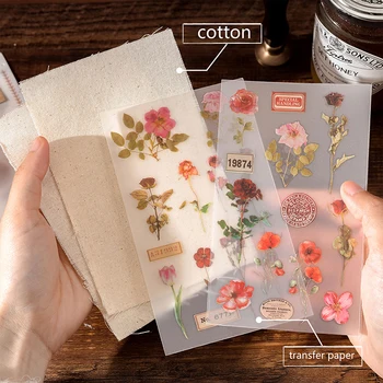1 комплект высококачественных винтажных наклеек на растения наклейки для украшения цветов для ремесел ткань журналинг молочные продукты скрапбукинг