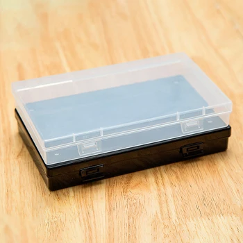 Пластиковая прозрачная коробка Винтовая коробка Ювелирные изделия Серьги Витрина Контейнер Органайзер Ящики для хранения инструментов Прямоугольная коробка