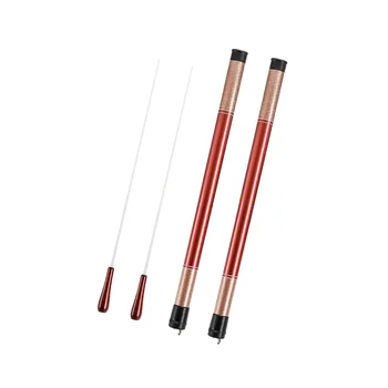 2 Pack Music Baton Палисандровая ручка Дирижерские палочки с футляром для хорового симфонического концерта