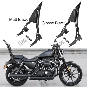 Съемная спинка мотоцикла Cafe Racer Подушка заднего пассажира Черный для Harley Sportster XL48 XL883 XL1200 2004-2019