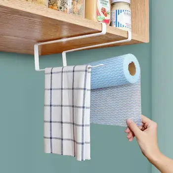 Держатель для туалетной бумаги S-образный многоцелевой держатель для туалетной бумаги из кованого железа без перфорацииВанная комната Бумажные полотенца Стержень для туалета
