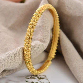 Свадебные браслеты золотого цвета для женщин, мужчин и девочек, элегантные арабские нити, свадебные браслеты / подарки для вечеринок
