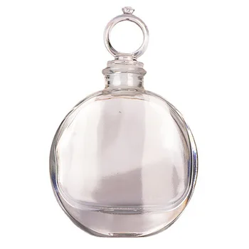 100 мл флакон для духов DIY Плавающая бутылка с винтовой крышкой Бутылка для ароматерапии Стеклянная прозрачная пустая емкость Прозрачный плоский круглый