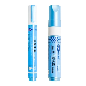Y1UB Прочная защита окружающей среды Цветные клеевые ручки Клеи DIY Hand Work Art Marker Glue Pens для школьных канцелярских принадлежностей