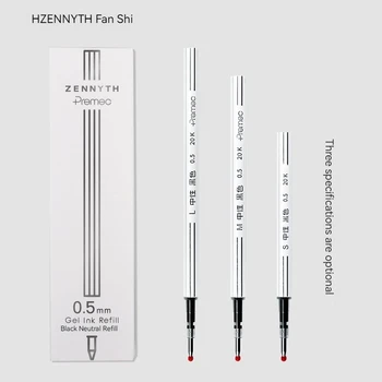 Zanshi Zennyth Bullet Head 0,5 мм Черная замена Core Business Student Unisex Pen Refill Water Core 10 Pack
