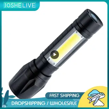  1 шт. Мощный светодиодный фонарик Перезаряжаемый USB 18650 Водонепроницаемый зум Рыбалка Охота 100000 люмен Тактический фонарик LED