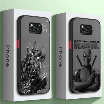 Marvel Univer Horse Deadpool Чехол для телефона Xiaomi Poco X5Pro M5 X3 NFC C40 X3 X4 GT 13 Pro 12T 10T Ударопрочные матовые мягкие чехлы