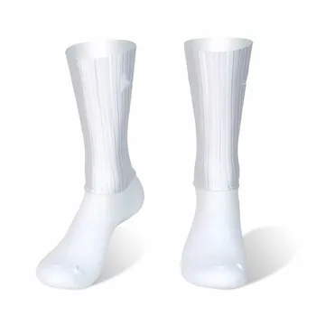 Летние противоскользящие силиконовые аэродинамические носки Whiteline Велоспорт Мужские велосипедные носки Кальцетины Ciclismo