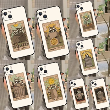Чехол Таро Raccoon Art для iPhone 12 13 Mini 11 14 Pro Max XS X XR 7 8 Plus SE 2020 2022 15 Pro Max Чехол
