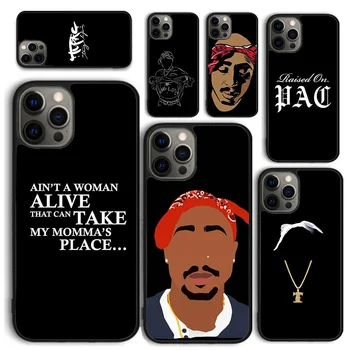 Rap Rapper 2pac Tupac Shakur Чехол для телефона iPhone 15 14 12 13 mini 7 8 PLUS X XS XR 11 PRO MAX SE 2020 Задняя крышка Fundas Shell