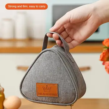  Треугольная изоляционная сумка Алюминиевая фольга Удобная коробка Большие сумки для еды Студенческая сумка для рисовых шариков Портативный ланч-бокс Уличная сумка для обеда