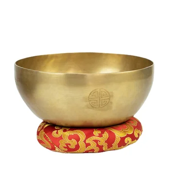 24 см Большая непальская поющая чаша ручной работы Будда Звуковая чаша Йога Медитация Пение Латунь Тибетские чаши Звук Исцеляющий инструмент