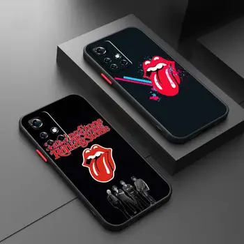 Чехол для телефона The Rolling Stones Music Band для Redmi Note 12 12S 12T 11 11T 11E 10 10S 9 8 Pro Plus 5G Матовый полупрозрачный чехол